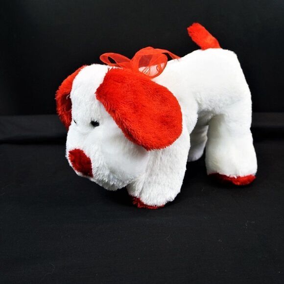 Valentines Puppy Dog Puli International White Red Plush Stuffed - Picture 8 of 8